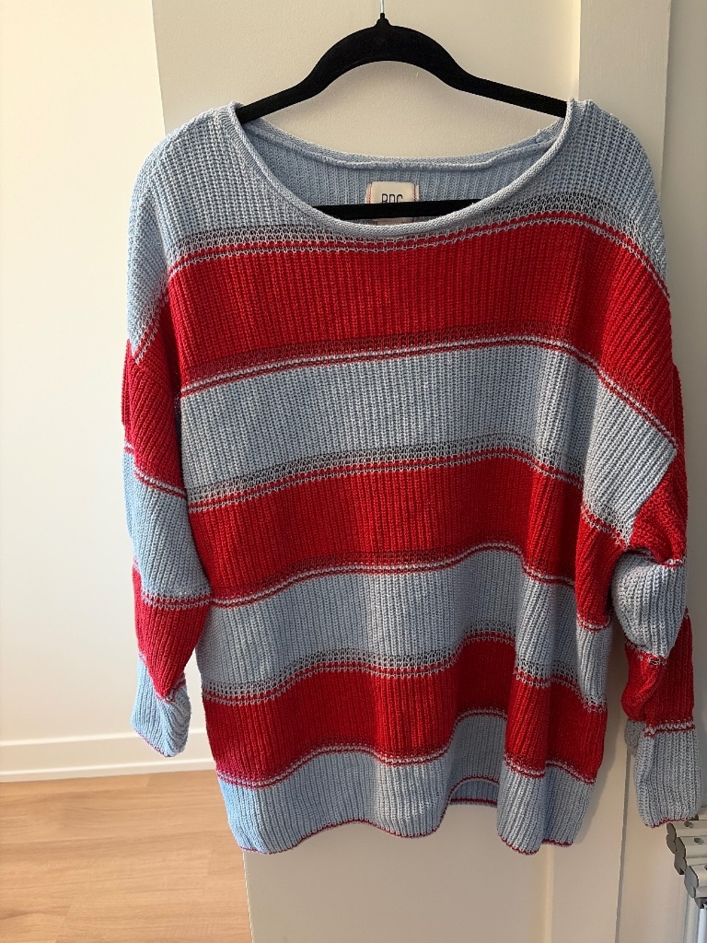 Striped oversized sweater